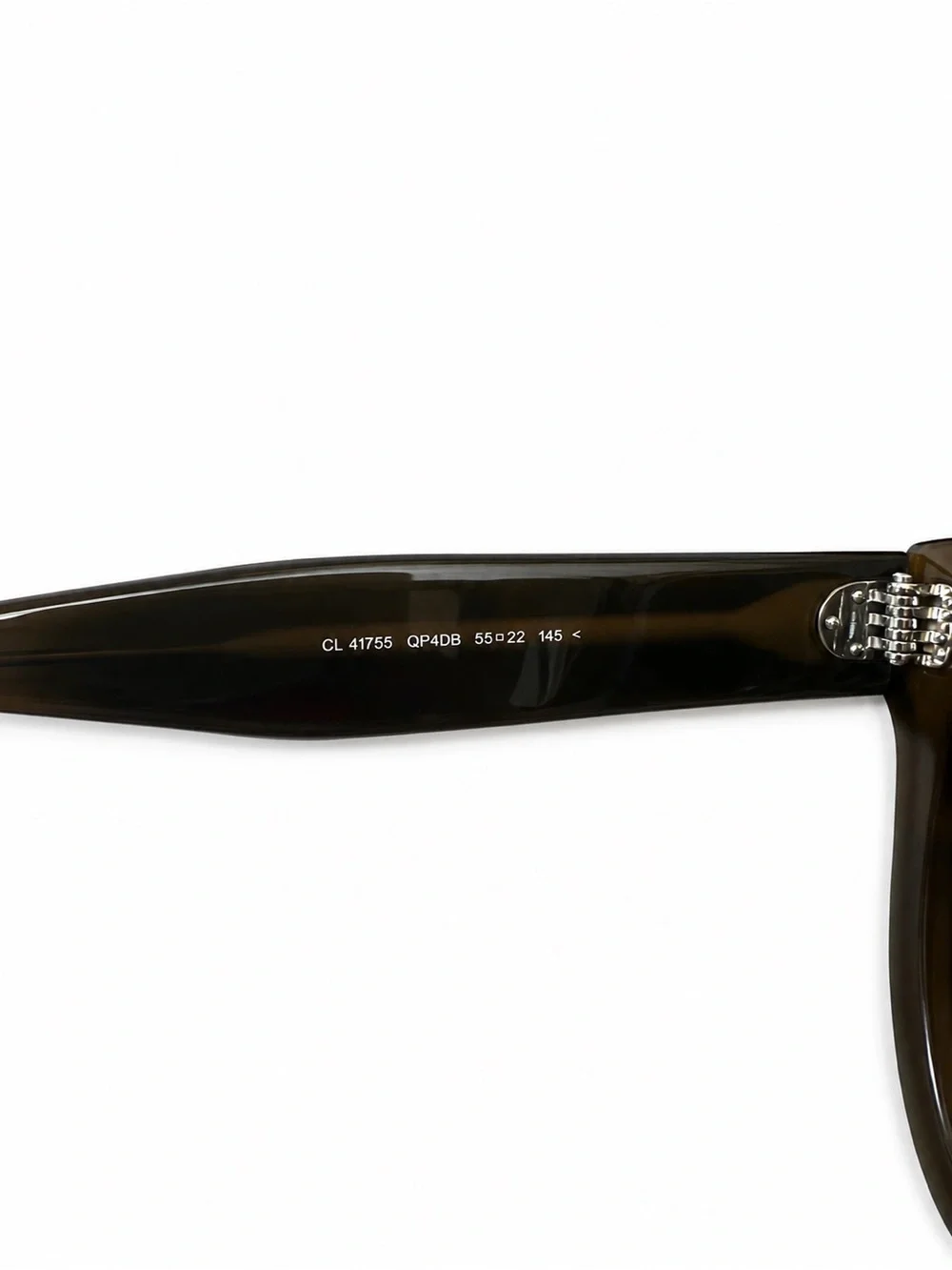 Celine Audrey Brown Cat-Eye Sunglasses with Leather Case